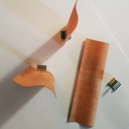 10 mèches design en bois avec socles