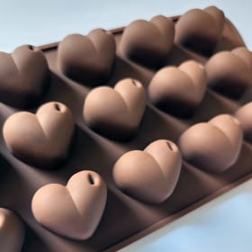 Moule silicone 15 cœurs
