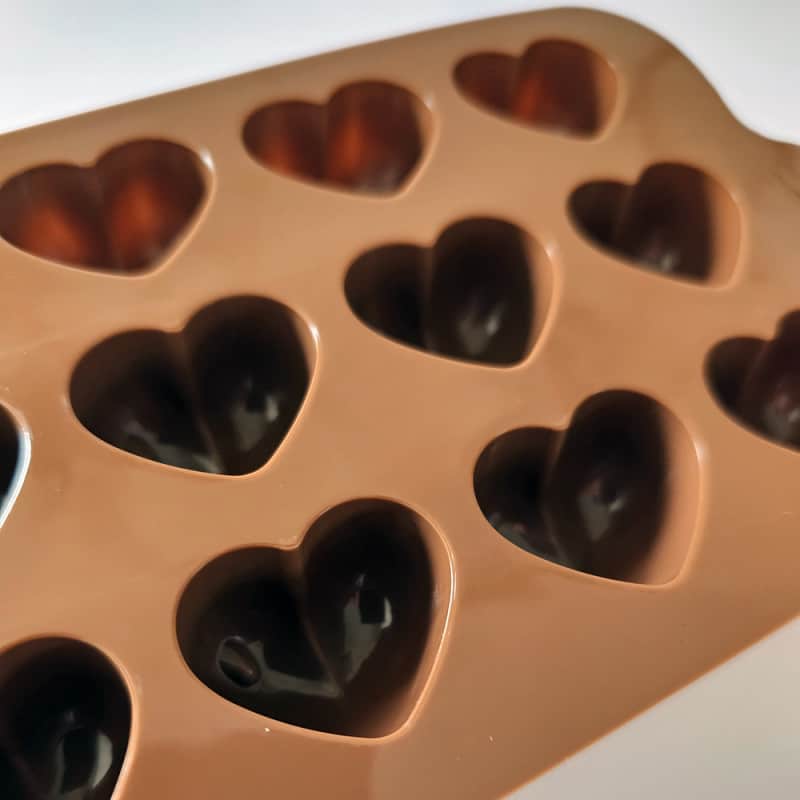 Moule silicone 15 cœurs
