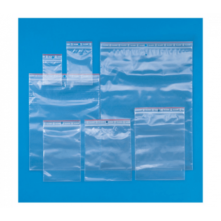 Sachets plastiques Zip 120 x 180 mm Volume sachets 10 sachets