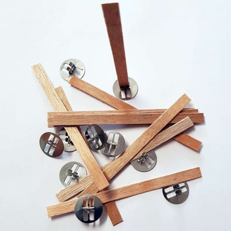 10 mèches renforcées en bois avec socles - T 2 (ø 5 à 6 cm)
