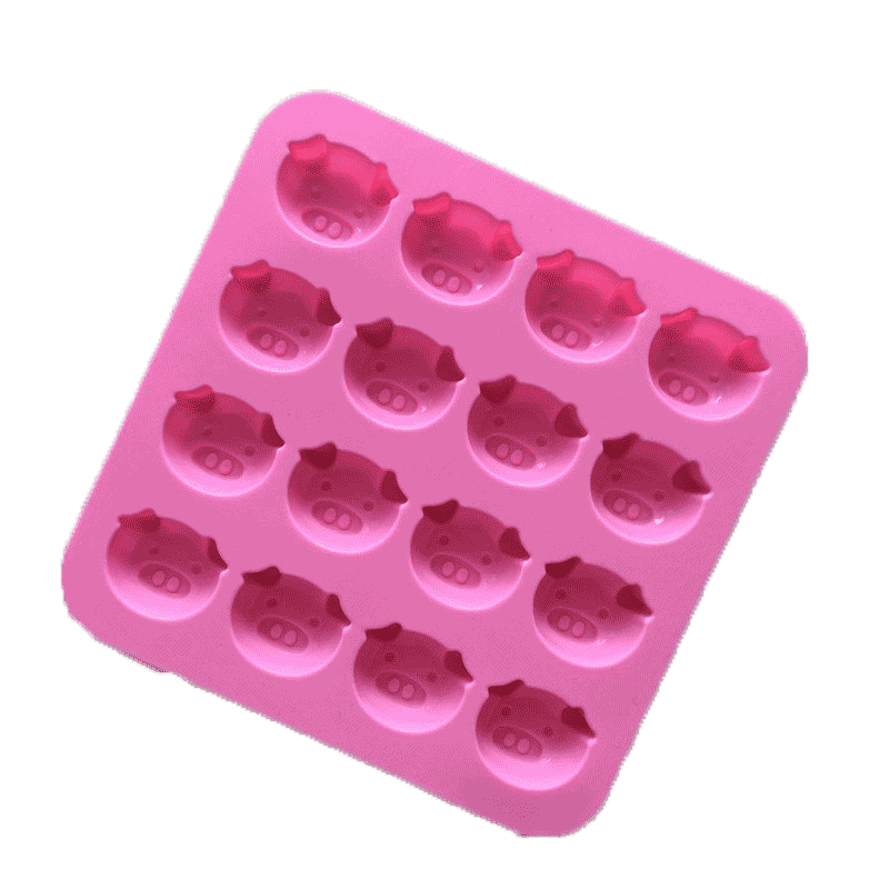 Moules en silicone de cochon, ensemble de 1 Pcs moules en silicone  antiadhésifs de qualité alimentaire pour le chocolat Candy Jelly Ice Cube