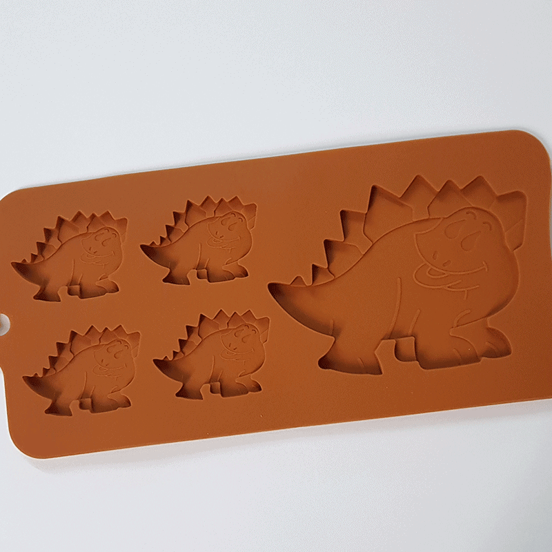 Moule silicone 5 dinosaures