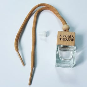 Flacon diffuseur aromathérapie carré transparent