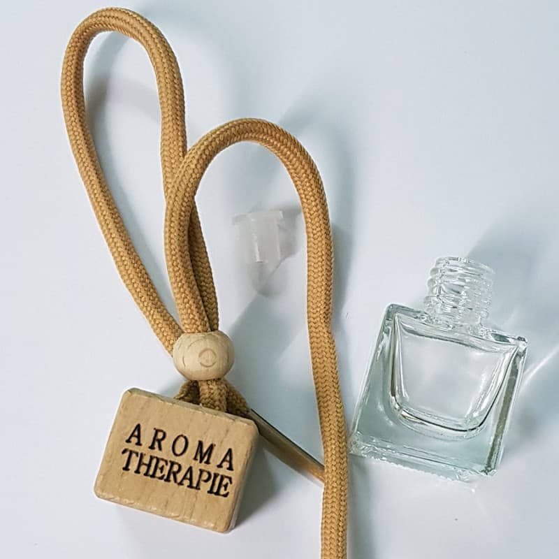 Flacon diffuseur aromathérapie carré transparent
