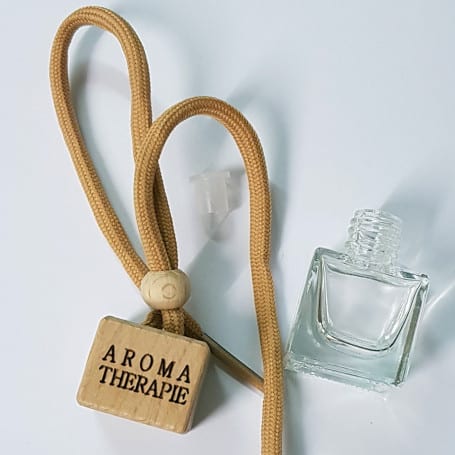 Flacon diffuseur aromathérapie carré transparent