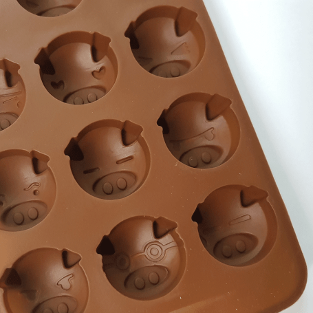 Moule silicone 15 funny pigs