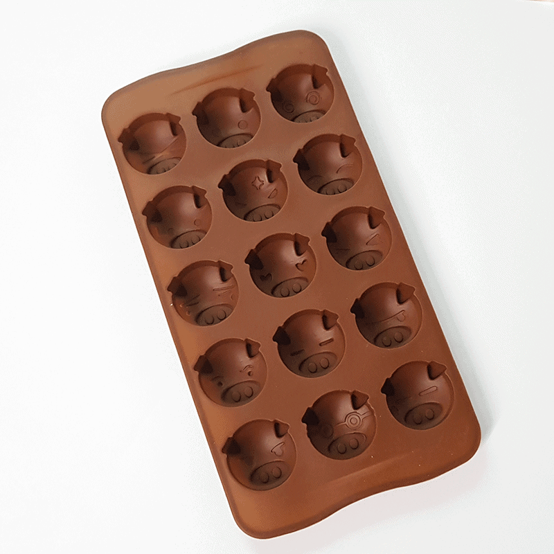 Moule silicone 15 funny pigs