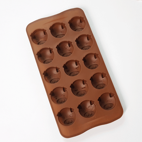 Moule silicone 15 funny pigs