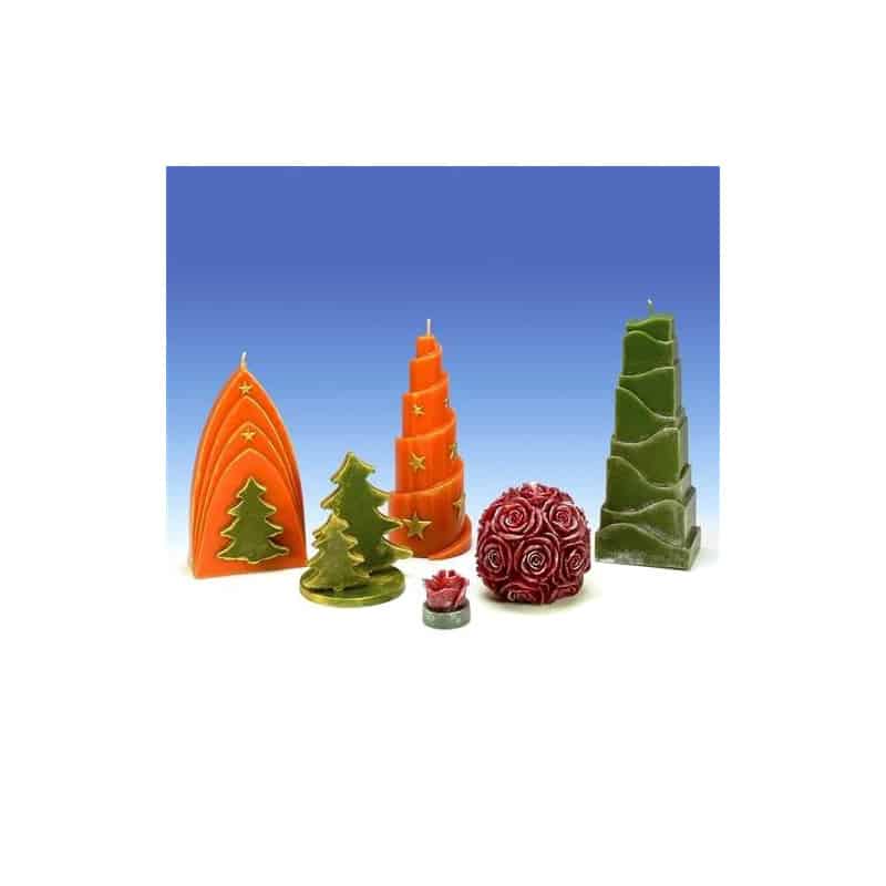 Poudre brillante pour bougies - or