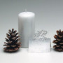 Spray pour bougies - paillettes argent